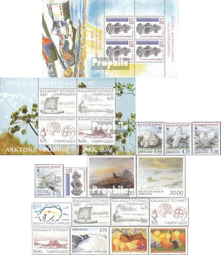 Dänemark - Grönland 331-345 (kompl.Ausg.) Jahrgang 1999 komplett postfrisch ** MNH 1999 Nationalmuseum, Eule, Wikinger u.a. (Briefmarken für Sammler) von Prophila Collection