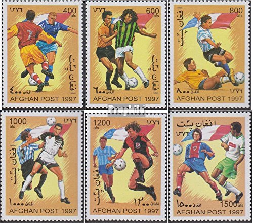 Prophila Collection Afghanistan 1747-1752 (kompl.Ausg.) postfrisch ** MNH 1997 Fußball-WM in Frankreich (Briefmarken für Sammler) Fußball von Prophila Collection