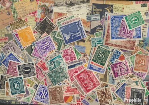 Prophila Collection Alliierte Besetzung in Deutschland 200 Verschiedene Marken Westzonen nach dem 2. Weltkrieg (Briefmarken für Sammler) von Prophila Collection