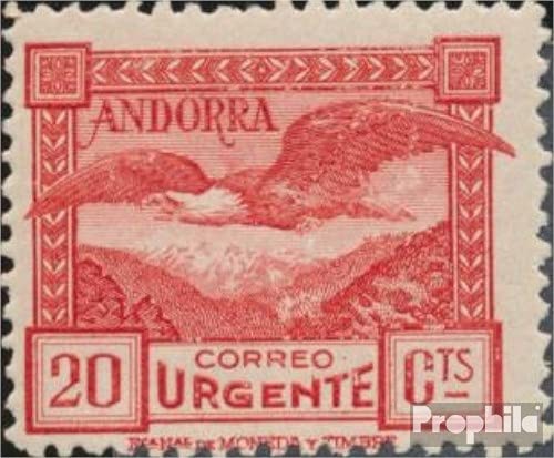 Prophila Collection Andorra - Spanische Post 27A (kompl.Ausg.) postfrisch ** MNH 1929 Eilmarke (Briefmarken für Sammler) Vögel von Prophila Collection