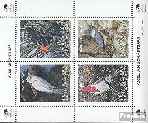 Prophila Collection Argentinien Block55 (kompl.Ausg.) postfrisch ** MNH 1993 Einheimische Vögel (Briefmarken für Sammler) Vögel von Prophila Collection