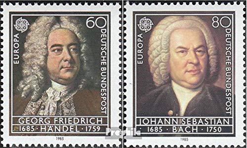 Prophila Collection BRD (BR.Deutschland) 1248-1249 (kompl.Ausgabe) postfrisch ** MNH 1985 Europamarken Bach und Händel (Briefmarken für Sammler) Musik/Tanz von Prophila Collection