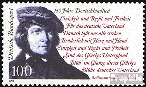 Prophila Collection BRD (BR.Deutschland) 1555 (kompl.Ausgabe) postfrisch ** MNH 1991 Deutschlandlied (Briefmarken für Sammler) Musik/Tanz von Prophila Collection