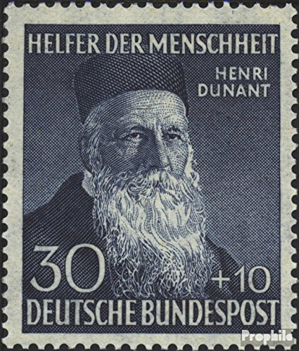 Prophila Collection BRD (BR.Deutschland) 159 postfrisch ** MNH 1952 Helfer der Menschheit (III) (Briefmarken für Sammler) Rotes Kreuz von Prophila Collection