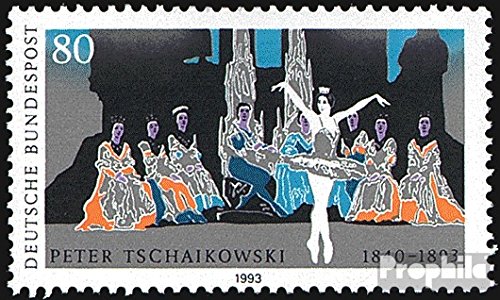 Prophila Collection BRD (BR.Deutschland) 1702 (kompl.Ausgabe) postfrisch ** MNH 1993 Peter Tschaikowski (Briefmarken für Sammler) Musik/Tanz von Prophila Collection