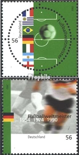 Prophila Collection BRD (BR.Deutschland) 2258-2259 (kompl.Ausg.) FDC Ersttagsbrief 2002 Fußballweltmeister (Briefmarken für Sammler) Fußball von Prophila Collection