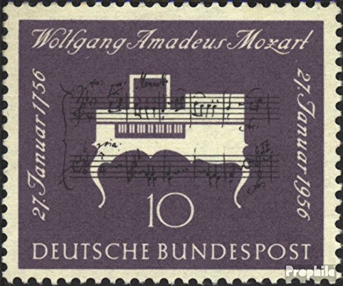 Prophila Collection BRD (BR.Deutschland) 228 (kompl.Ausgabe) postfrisch ** MNH 1956 W.A. Mozart (Briefmarken für Sammler) Musik/Tanz von Prophila Collection