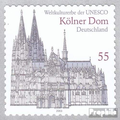 Prophila Collection BRD (BR.Deutschland) 2330 (kompl.Ausg.) Selbstklebende Ausgabe postfrisch ** MNH 2003 Kulturerbe Kölner Dom (Briefmarken für Sammler) Christentum von Prophila Collection