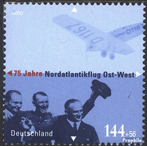 Prophila Collection BRD (BR.Deutschland) 2331 (kompl.Ausg.) postfrisch ** MNH 2003 Nordatlantikflug (Briefmarken für Sammler) Flugzeuge/Ballons/Zeppeline/Luftfahrt von Prophila Collection