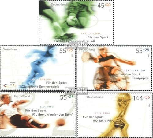 Prophila Collection BRD (BR.Deutschland) 2382-2386 (kompl.Ausg.) gestempelt 2004 Sporthilfe (Briefmarken für Sammler) Fußball von Prophila Collection