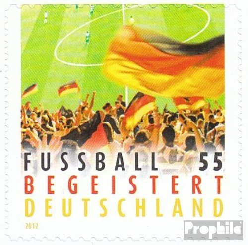 Prophila Collection BRD (BR.Deutschland) 2936 (kompl.Ausg.) Selbstklebende Ausgabe postfrisch ** MNH 2012 Fußball begeistert Deutschland (Briefmarken für Sammler) Fußball von Prophila Collection