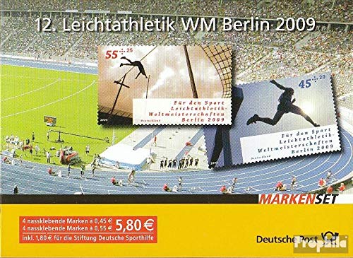 Prophila Collection BRD (BR.Deutschland) MH80 (kompl.Ausg.) postfrisch ** MNH 2009 Leichtathletik-WM in Berlin (Briefmarken für Sammler) Sport Sonstige von Prophila Collection