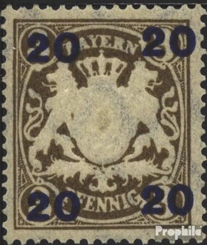 Prophila Collection Bayern 177I x (kompl.Ausg.) geprüft mit Falz 1920 Staatswappen mit Aufdruck (Briefmarken für Sammler) Flaggen/Wappen/Landkarten von Prophila Collection