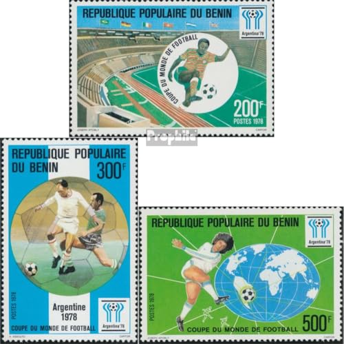 Prophila Collection Benin 132-134 (kompl.Ausg.) postfrisch ** MNH 1978 Fußball (Briefmarken für Sammler) Fußball von Prophila Collection