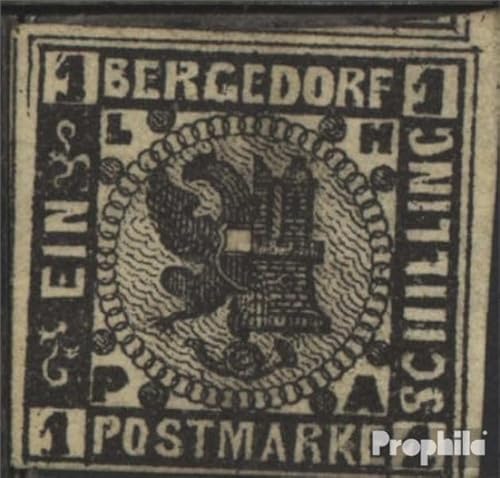 Prophila Collection Bergedorf 2ND Neu- BZW. Nachdruck postfrisch ** MNH 1887 Wappen (Briefmarken für Sammler) Flaggen/Wappen/Landkarten von Prophila Collection