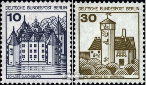 Prophila Collection Berlin (West) 532A R II,534A R II mit Zählnummer (kompl.Ausg.) Lettersetdruck gestempelt 1987 Burgen und Schlösser (Briefmarken für Sammler) von Prophila Collection