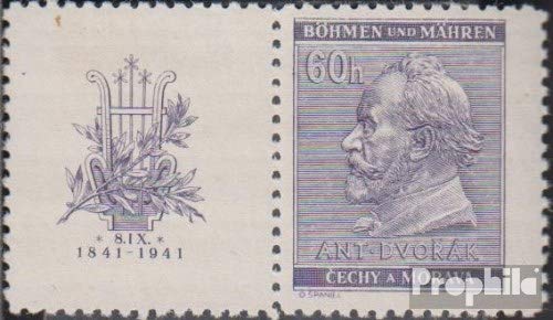 Prophila Collection Böhmen und Mähren WZd20 postfrisch ** MNH 1941 Dvorak (Briefmarken für Sammler) Musik/Tanz von Prophila Collection