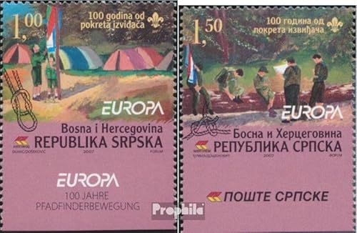 Prophila Collection Bosnien - Serbische Republ. 386Du-387Du (kompl.Ausg.) postfrisch ** MNH 2007 Pfadfinder (Briefmarken für Sammler) Rotary/Lions/Freimaurer/Pfadfinder von Prophila Collection