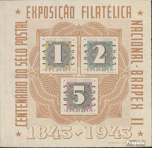 Prophila Collection Brasilien Block7 (kompl.Ausg.) ungebraucht 1943 Philatelie (Briefmarken für Sammler) Marke auf Marke von Prophila Collection