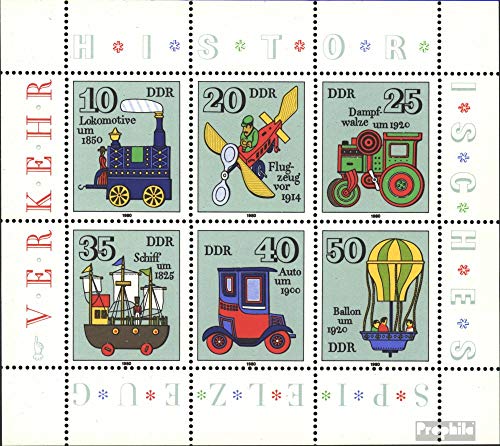 Prophila Collection DDR 2566-2571 Kleinbogen (kompl.Ausgabe) postfrisch ** MNH 1980 Spielzeug (Briefmarken für Sammler) Spiele/Spielzeug von Prophila Collection