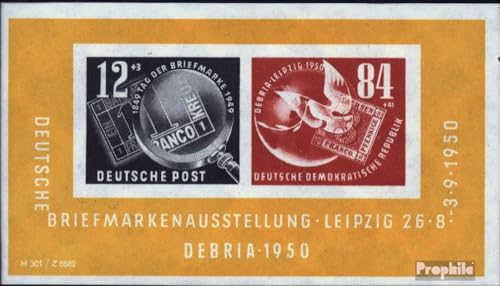 Prophila Collection DDR Block7 (kompl.Ausg.) FDC Ersttagsbrief 1950 DEBRIA in Leipzig (Briefmarken für Sammler) Marke auf Marke von Prophila Collection