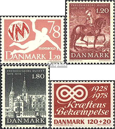 Prophila Collection Dänemark 655,660-661,672 (kompl.Ausg.) gestempelt 1978 Handball, Museum, Krebs (Briefmarken für Sammler) Ballspiele ohne Fußball (Basketball/Handball/Baseball …) von Prophila Collection