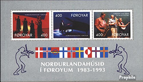 Prophila Collection Dänemark - Färöer Block6 (kompl.Ausg.) postfrisch ** MNH 1993 Haus des Nordens (Briefmarken für Sammler) Musik/Tanz von Prophila Collection