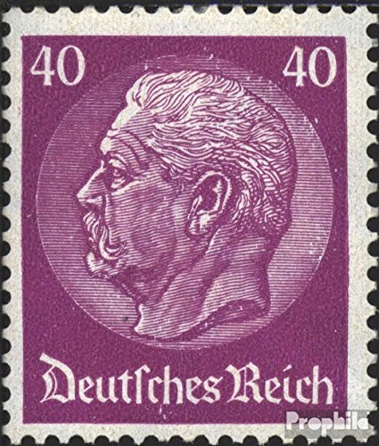 Prophila Collection Deutsches Reich 491 mit seltenem Wasserzeichen Waffeln mit Falz 1933 Hindenburg (Briefmarken für Sammler) von Prophila Collection