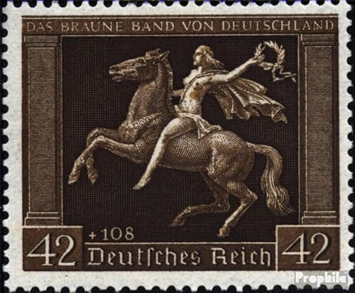 Prophila Collection Deutsches Reich 671x (kompl.Ausg.) senkrechte Gummiriffelung postfrisch ** MNH 1938 Braunes Band (Briefmarken für Sammler) Pferde/Zebras von Prophila Collection