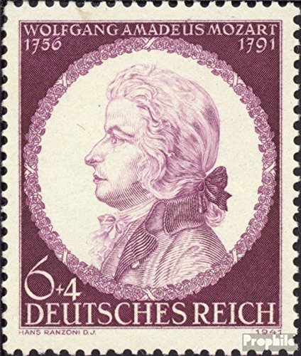 Prophila Collection Deutsches Reich 810 (kompl.Ausg.) postfrisch ** MNH 1941 Mozart (Briefmarken für Sammler) Musik/Tanz von Prophila Collection