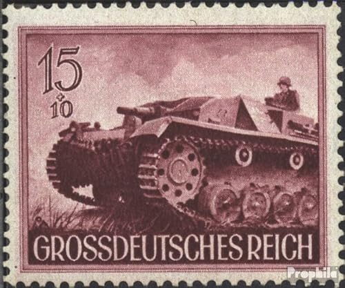 Prophila Collection Deutsches Reich 880x geprüft, senkrechte Gummiriffelung postfrisch ** MNH 1944 Heldengedenktag (Briefmarken für Sammler) Militär/Ritter von Prophila Collection