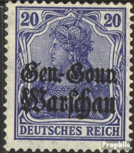 Prophila Collection Dt. Besetzung Polen 1. WK 13d geprüft postfrisch ** MNH 1916 Germania (Briefmarken für Sammler) von Prophila Collection