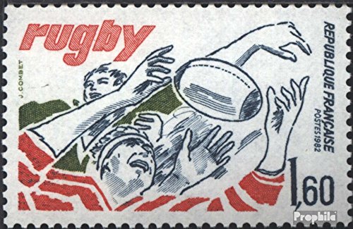 Prophila Collection Frankreich 2355 (kompl.Ausg.) postfrisch ** MNH 1982 Rugby (Briefmarken für Sammler) Ballspiele ohne Fußball (Basketball/Handball/Baseball …) von Prophila Collection