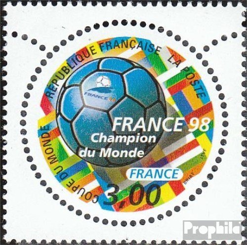 Prophila Collection Frankreich 3309 (kompl.Ausg.) postfrisch ** MNH 1998 Fußballweltmeister (Briefmarken für Sammler) Fußball von Prophila Collection