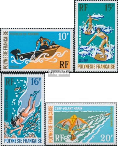 Prophila Collection Französisch Polynesien 129-132 (kompl.Ausg.) postfrisch ** MNH 1971 Wassersport (Briefmarken für Sammler) Wassersport (Schwimmen/Segeln …) von Prophila Collection