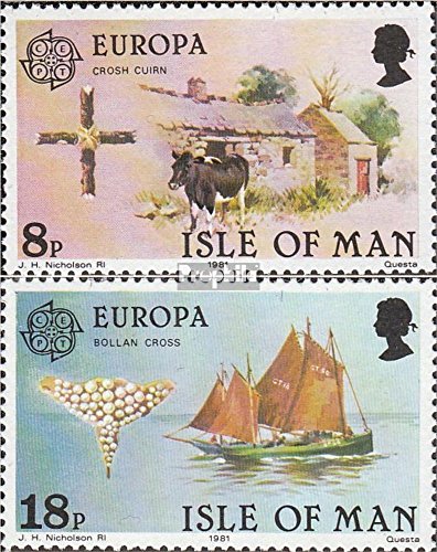 Prophila Collection GB - Isle of Man 187-188 (kompl.Ausg.) postfrisch ** MNH 1981 Europa: Folklore (Briefmarken für Sammler) Seefahrt/Schiffe von Prophila Collection