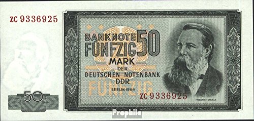 Prophila Collection Geldschein DDR Rosengb: 357b, Kontrollnummer 7stellig, Ersatznote gebraucht (III) 1964 50 Mark (Banknoten für Sammler - kein Zahlungsmittel) Autos/Straßenverkehr von Prophila Collection