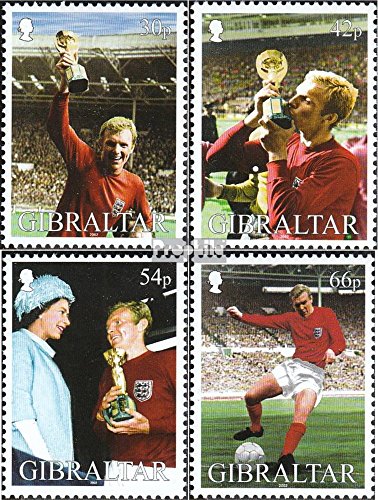 Prophila Collection Gibraltar 1006-1009 (kompl.Ausg.) postfrisch ** MNH 2002 Fußball (Briefmarken für Sammler) Fußball von Prophila Collection