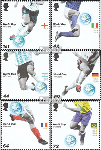 Prophila Collection Großbritannien 2408-2413 (kompl.Ausg.) postfrisch ** MNH 2006 Fußball-WM in Deutschland (Briefmarken für Sammler) Fußball von Prophila Collection