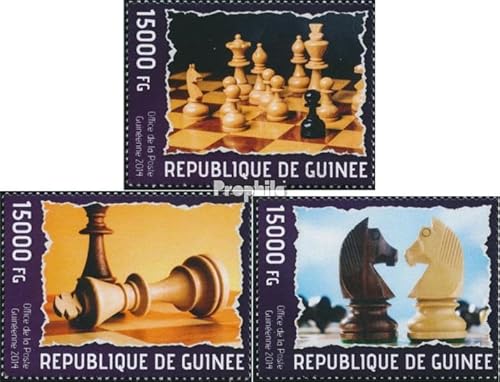 Prophila Collection Guinea 10291-10293 (kompl. Ausgabe) postfrisch ** MNH 2014 Schach (Briefmarken für Sammler) Schach von Prophila Collection