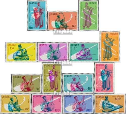 Prophila Collection Guinea 113-127 (kompl.Ausg.) postfrisch ** MNH 1962 Musikinstrumente (Briefmarken für Sammler) Musik/Tanz von Prophila Collection