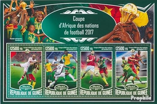 Prophila Collection Guinea 12511-12514 Kleinbogen (kompl. Ausgabe) postfrisch ** MNH 2017 Afrika-Cup (Briefmarken für Sammler) Fußball von Prophila Collection