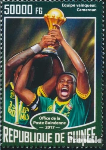 Prophila Collection Guinea 12515 (kompl. Ausgabe) postfrisch ** MNH 2017 Afrika-Cup (Briefmarken für Sammler) Fußball von Prophila Collection