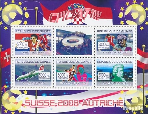 Prophila Collection Guinea 5356-5360 Kleinbogen (kompl. Ausgabe) postfrisch ** MNH 2008 Kroatische Fußballspieler (Briefmarken für Sammler) Fußball von Prophila Collection