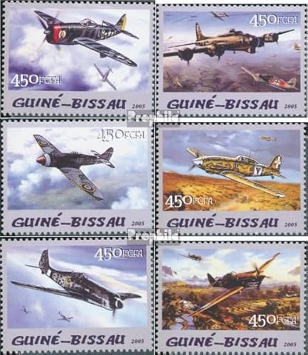 Prophila Collection Guinea-Bissau 3093-3098 (kompl. Ausgabe) postfrisch ** MNH 2005 Flugzeuge & Jules Verne (Briefmarken für Sammler) Flugzeuge/Ballons/Zeppeline/Luftfahrt von Prophila Collection