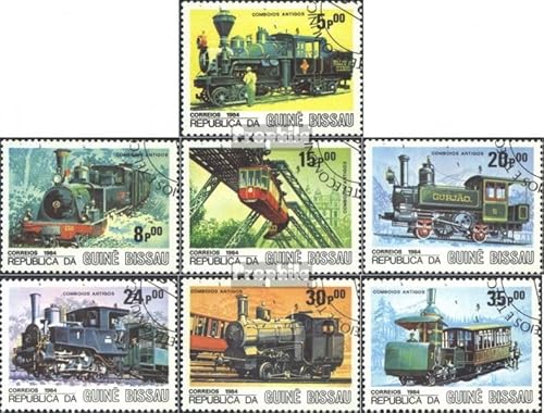 Prophila Collection Guinea-Bissau 826-832 (kompl.Ausg.) gestempelt 1984 Eisenbahn (Briefmarken für Sammler) Eisenbahn/Seilbahn von Prophila Collection