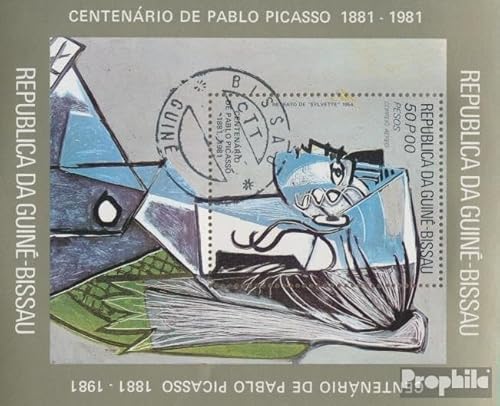 Prophila Collection Guinea-Bissau Block201A (kompl.Ausg.) gestempelt 1981 Pablo Picasso (Briefmarken für Sammler) Malerei von Prophila Collection