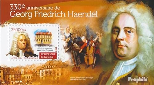 Prophila Collection Guinea Block 2535 (kompl. Ausgabe) postfrisch ** MNH 2015 Georg Friedrich Händel (Briefmarken für Sammler) Musik/Tanz von Prophila Collection