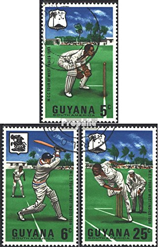 Prophila Collection Guyana 298-300 (kompl.Ausg.) gestempelt 1968 Marylebone Kricket Klub (Briefmarken für Sammler) Ballspiele ohne Fußball (Basketball/Handball/Baseball …) von Prophila Collection