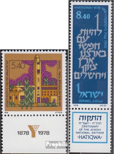 Prophila Collection Israel 763,764 mit Tab (kompl.Ausg.) gestempelt 1978 YMCA (Briefmarken für Sammler) Rotary/Lions/Freimaurer/Pfadfinder von Prophila Collection